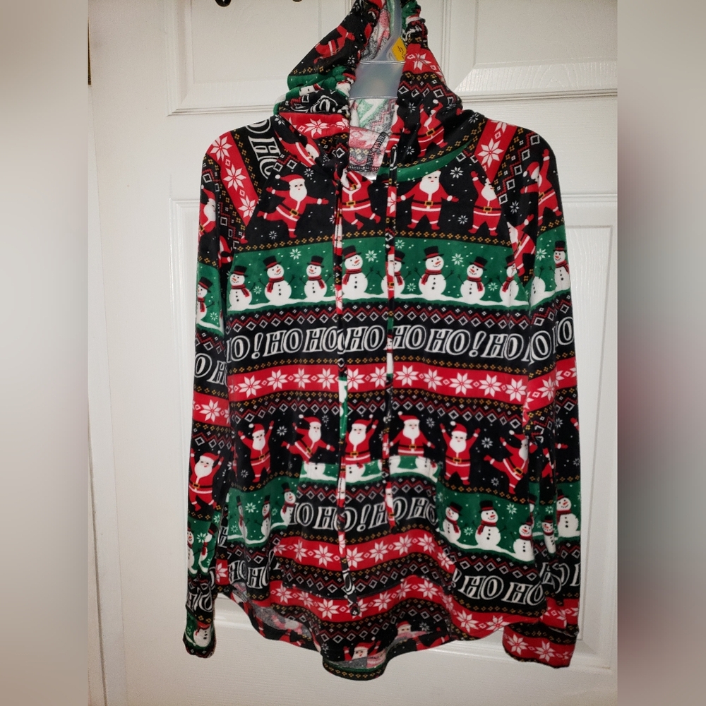 NOBO Festive Kids Pajama Top - Red, Green, Black